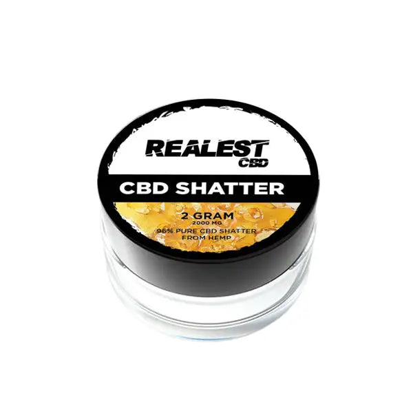 Realest CBD 2000mg Broad Spectrum CBD Shatter (BUY 1 GET 1 FREE) - CBD Products