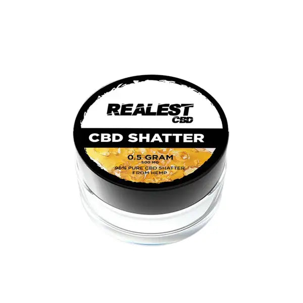 Realest CBD 500mg Broad Spectrum CBD Shatter (BUY 1 GET 1 FREE) - CBD Products