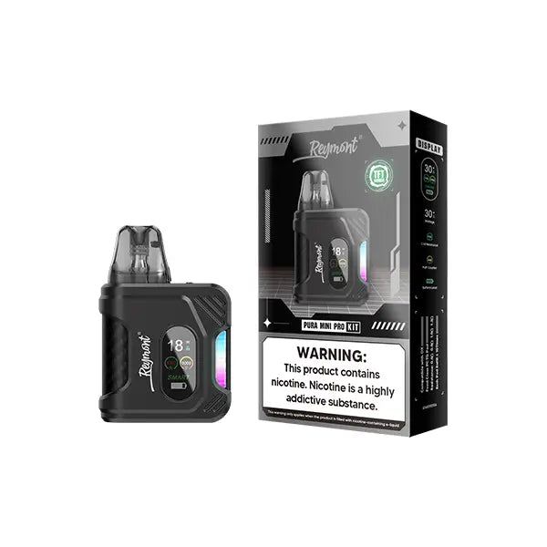 Reymont Pura Mini Pro Pod Vape Kit 30W - Gunmental Black - Vaping Products