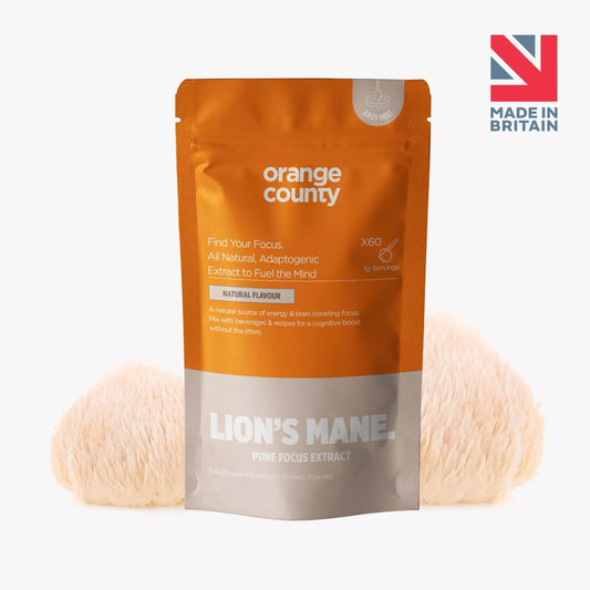 Orange County Organic Pure Lion's Mane Extract Powder Max Strength 240000mg