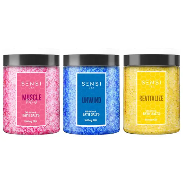 Sensi CBD 1000mg CBD Infused Bath Salts - 700g (BUY 1 GET 1 FREE) - CBD Products