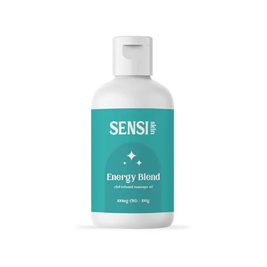 Sensi CBD 100mg CBD Massage Oil - 100ml (BUY 1 GET 1 FREE) - Energy Blend - CBD Products