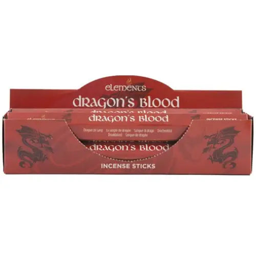 Set of 6 Packets of Elements Dragon’s Blood Incense Sticks