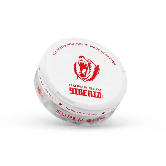 Siberia 33mg All White Super Slim Nicotine Pouches 20 Pouches (Buy 1 Get 1 Free) - Smoking Products