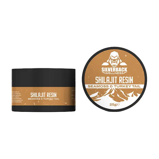 Silverback Wellness Seamoss & Turkey Tail Infused Shilajit Resin 25g - Nootropics & Supplements