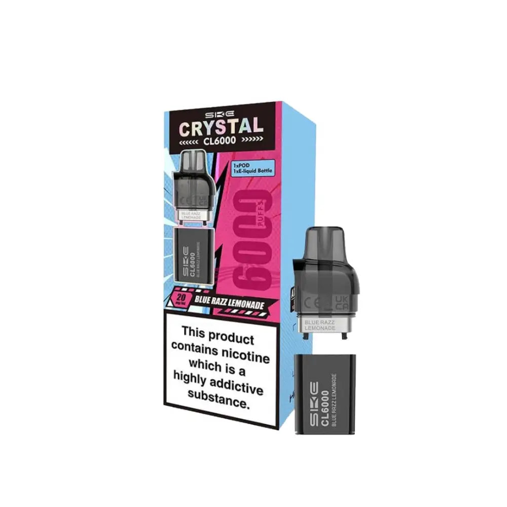 SKE Crystal CL6000 20mg Replacement Prefilled Pods 2ml - Vaping Products