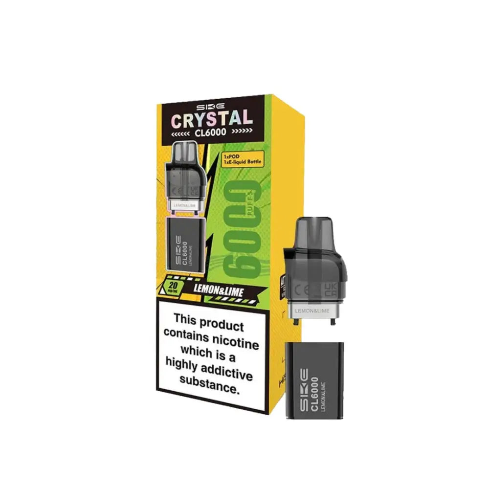SKE Crystal CL6000 20mg Replacement Prefilled Pods 2ml - Vaping Products