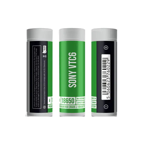 Sony Murata VTC6 18650 3000mAh Battery - Vaping Products