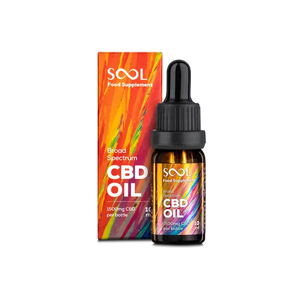 SOOL 1500mg Broad Spectrum 15% CBD Oil 10ml - CBD Products