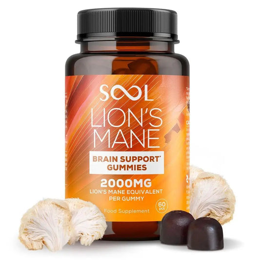 SOOL 2000mg Lion’s Mane Mushroom Brain Support Gummies - 60 Pieces - Fulfilment