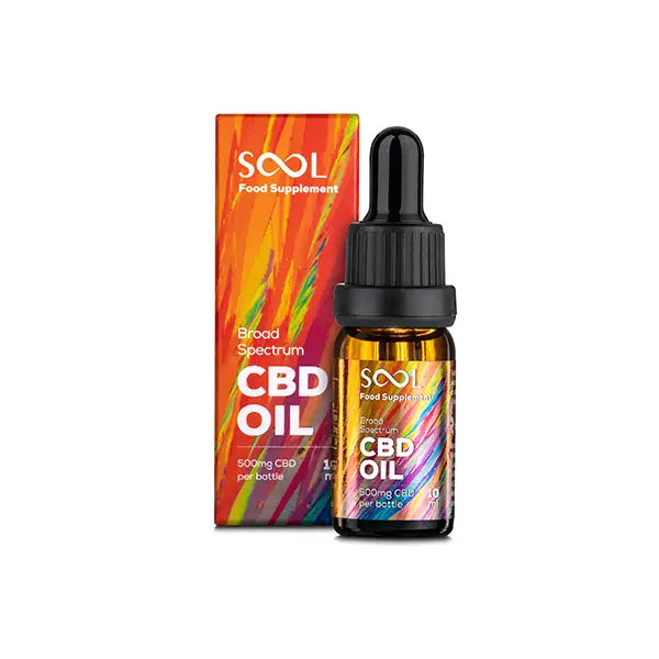 SOOL 500mg Broad Spectrum 5% CBD Oil 10ml - CBD Products