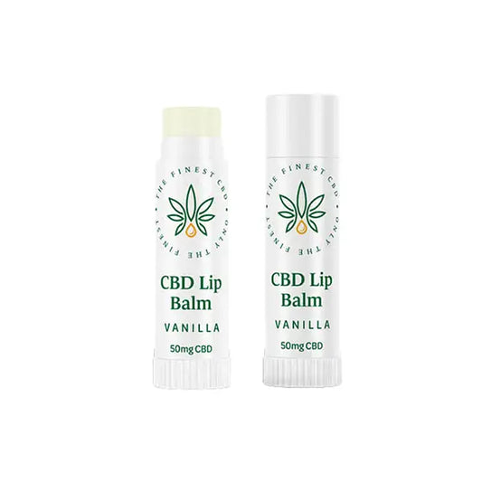 The Finest Balm 50mg CBD Vanilla Lip Balm Stick - 5ml - CBD Products