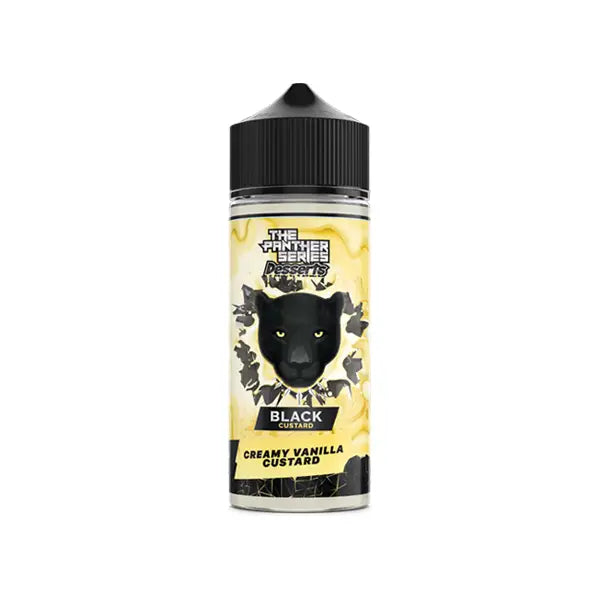 The Panther Series Desserts By Dr Vapes 100ml Shortfill 0mg (78VG/22PG) - Black Custard - Vaping Products