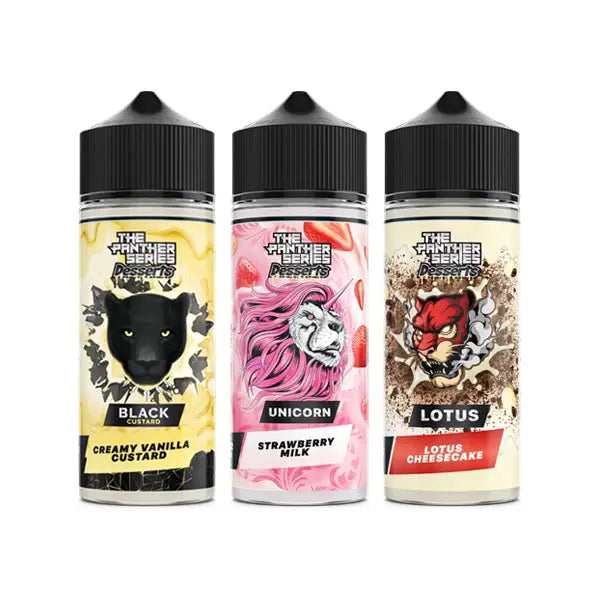 The Panther Series Desserts By Dr Vapes 100ml Shortfill 0mg (78VG/22PG) - Vaping Products