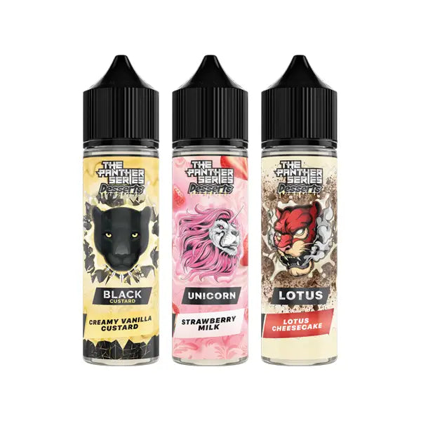 The Panther Series Desserts By Dr Vapes 50ml Shortfill 0mg (78VG/22PG) - Vaping Products