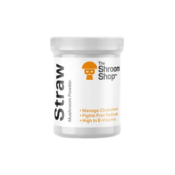 The Shroom Shop Straw Mushroom 90000mg Powder - Nootropics & Supplements