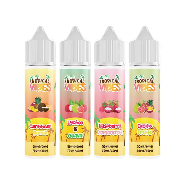 Tropical Vibes 50ml Shortfill 0mg (70VG/30PG) - Caribbean Punch / x 1 - Vaping Products