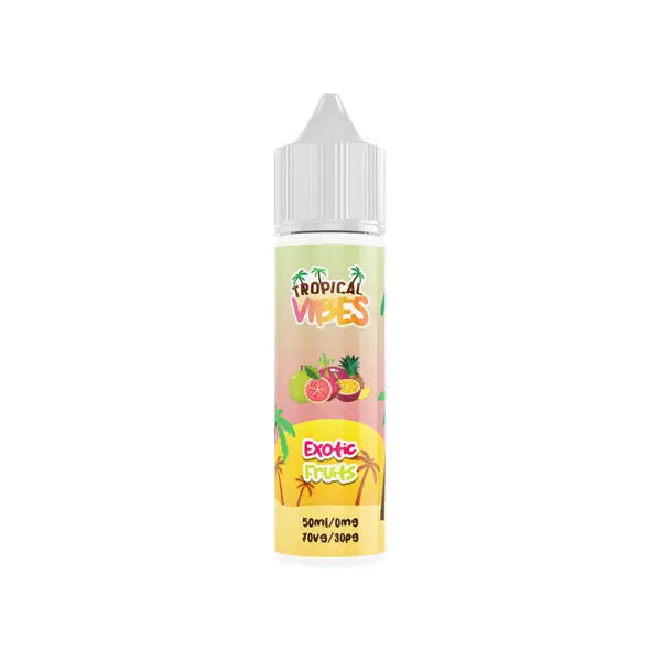 Tropical Vibes 50ml Shortfill 0mg (70VG/30PG) - Vaping Products