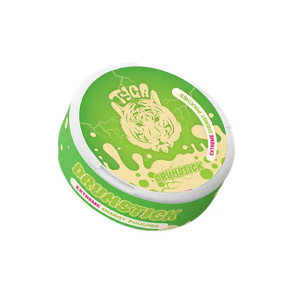 100mg Tyga Extreme Energy Caffeine Pouches - 20 Pouches - 5 Flavours - Fitness Supplement - Drumstick - Smoking Products