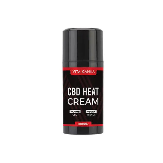 Vita Canna 1000mg CBD Heating Cream 100ml - CBD Products