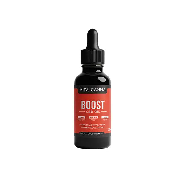 Vita Canna 1400mg Broad Spectrum Functional CBD C8 MCT Oil - 30ml - Boost - CBD Products
