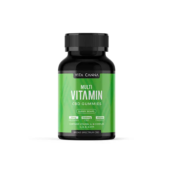 Vita Canna Broad Spectrum 1500mg Functional CBD Vegan Gummy Bears - CBD Products
