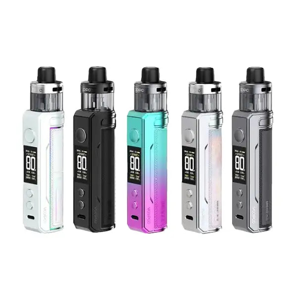 Voopoo Drag X2 80W Pod Vape Kit - Colourful Silver - Vaping Products