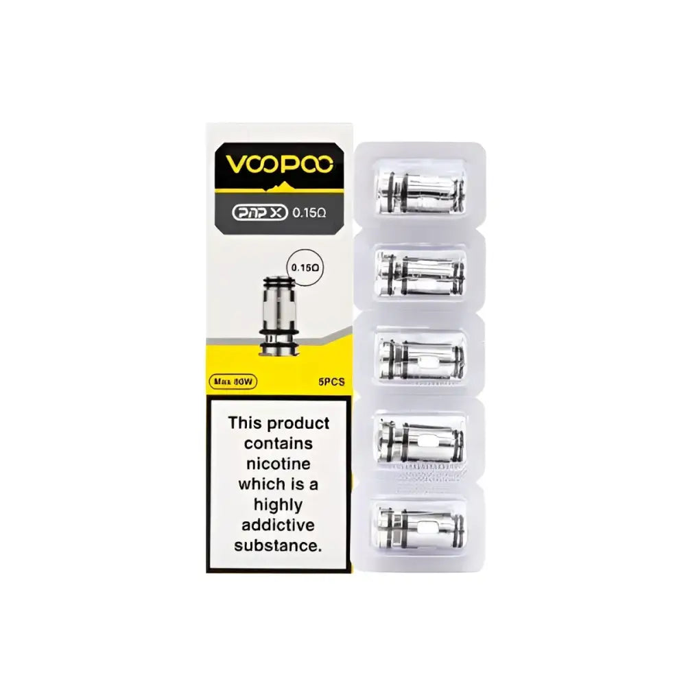 VooPoo PnP X Replacement Coils (0.15Ohm/0.2Ohm/0.3Ohm/0.6Ohm) - 0.15Ohm - Vaping Products