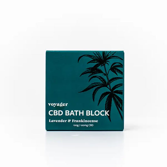 Voyager 100mg CBD Lavender & Frankincense Bath Block - 100g - CBD Products