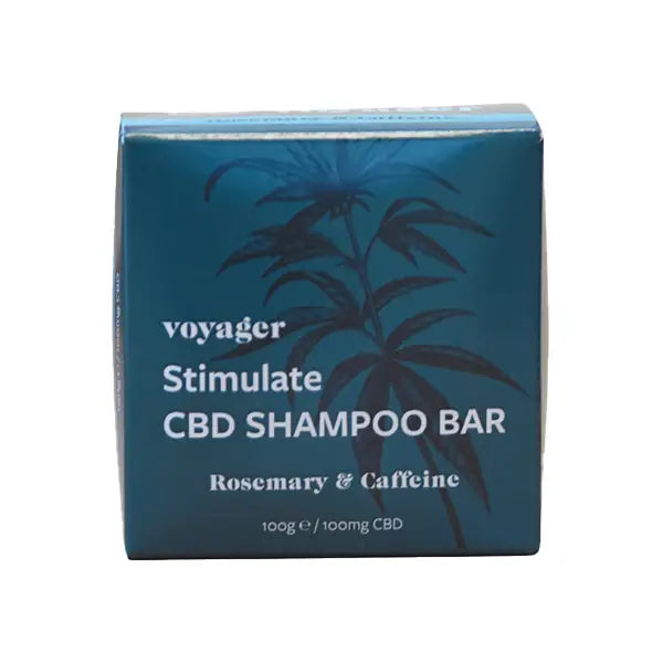Voyager CBD Stimulate Shampoo Bar 100g for healthy hair and scalp care