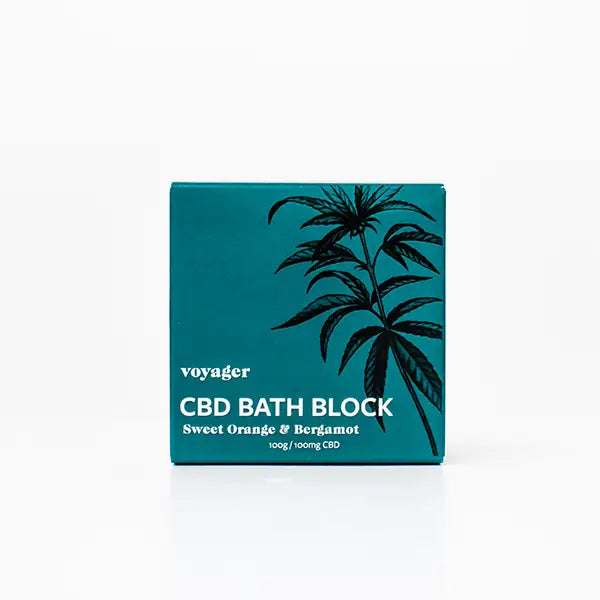 Voyager 100mg CBD Sweet Orange & Bergamot Bath Block - 100g - CBD Products