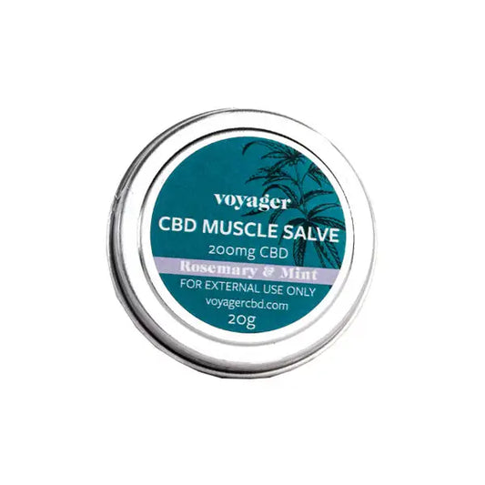 Voyager 200mg CBD Rosemary & Mint Muscle Salve - 20g - CBD Products