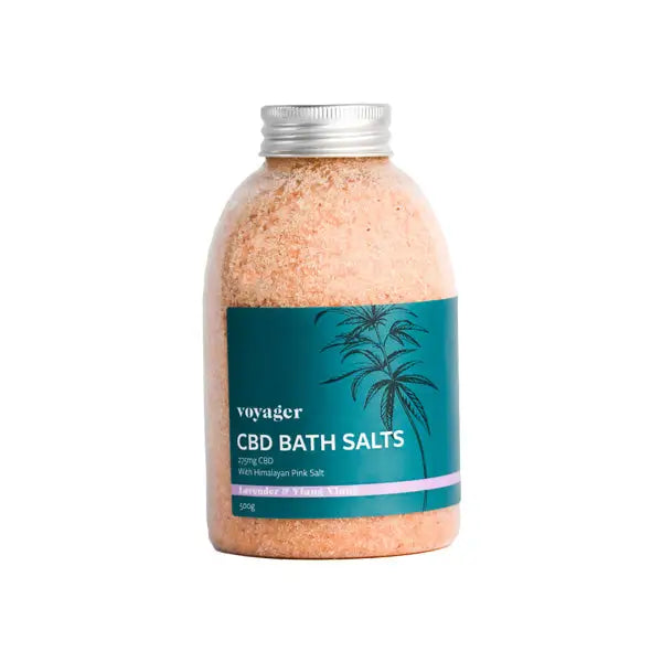 Voyager 275mg CBD Lavender & Ylang Ylang Bath Salts - 500g - CBD Products