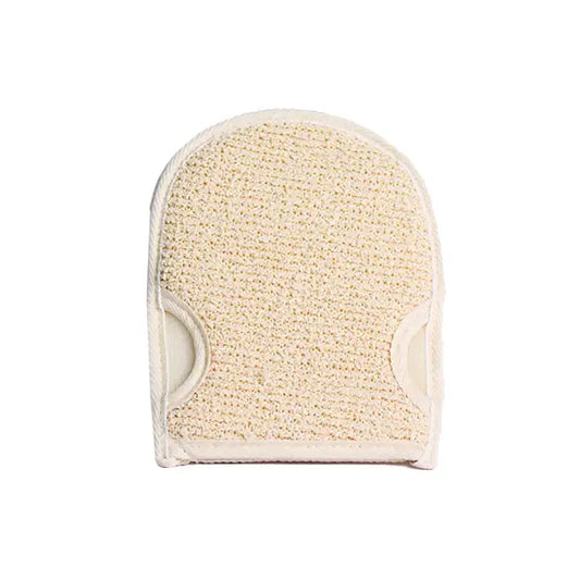 Beige Loofah Mitt from Voyager Hemp Exfoliator for gentle skin exfoliation