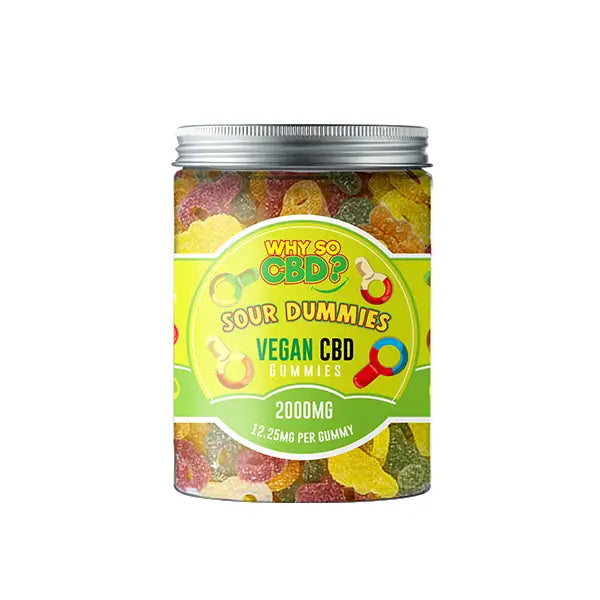 Why So CBD? 2000mg Broad Spectrum CBD Large Vegan Gummies 11 Flavours CBD Products