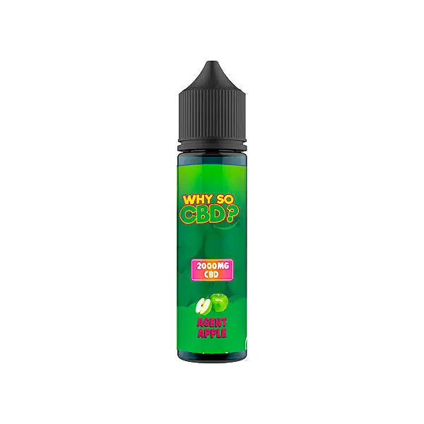 Why So CBD? 2000mg Full Spectrum CBD E-liquid 60ml - Agent Apple - CBD Products