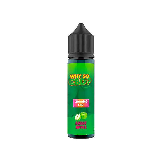 Why So CBD? 2000mg Full Spectrum CBD E-liquid 60ml - Agent Apple - CBD Products