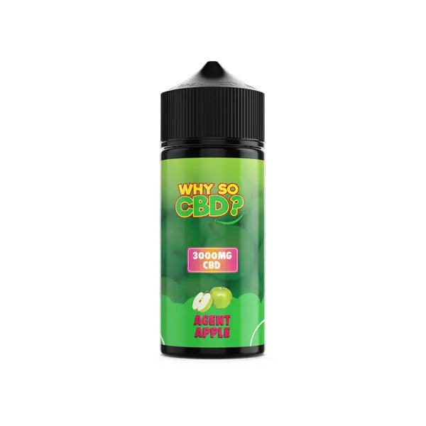 Why So CBD? 3000mg Full Spectrum CBD E-liquid 120ml - Agent Apple - CBD Products
