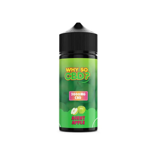 Why So CBD? 3000mg Full Spectrum CBD E-liquid 120ml - Agent Apple - CBD Products