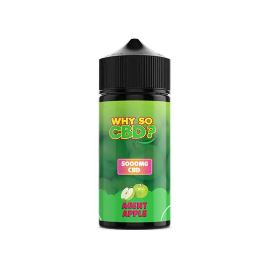 Why So CBD? 5000mg Full Spectrum CBD E-liquid 120ml - Agent Apple - Vaping Products