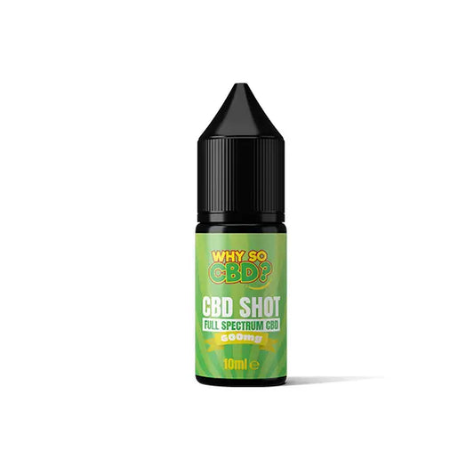 Why So CBD? 600mg Full Spectrum CBD Shot 10ml - CBD Products