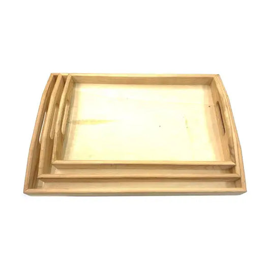 Wooden Rolling Tray Set Pack of 3 - YD021 - Smoking Products