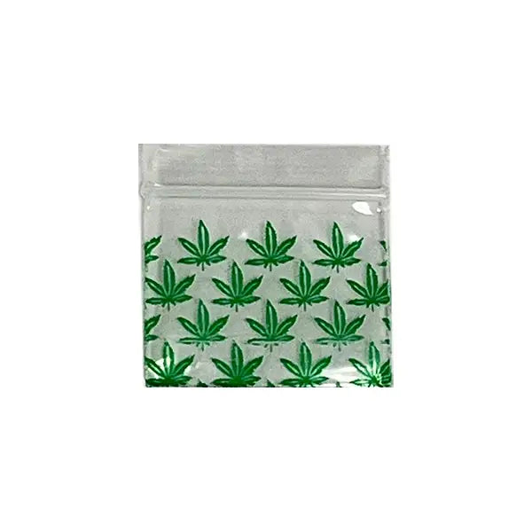 Zipper Branded 30mm x 30mm Multy Leaf Bags - Smoking Products