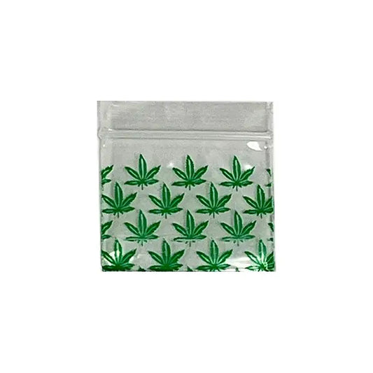 Zipper Branded 30mm x 30mm Multy Leaf Bags - Smoking Products