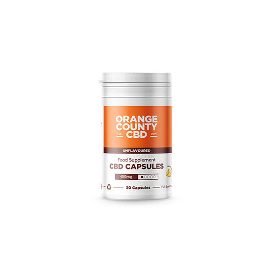 Orange County 450mg Full Spectrum CBD Capsules - 30 Caps :: Short Dated Stock ::