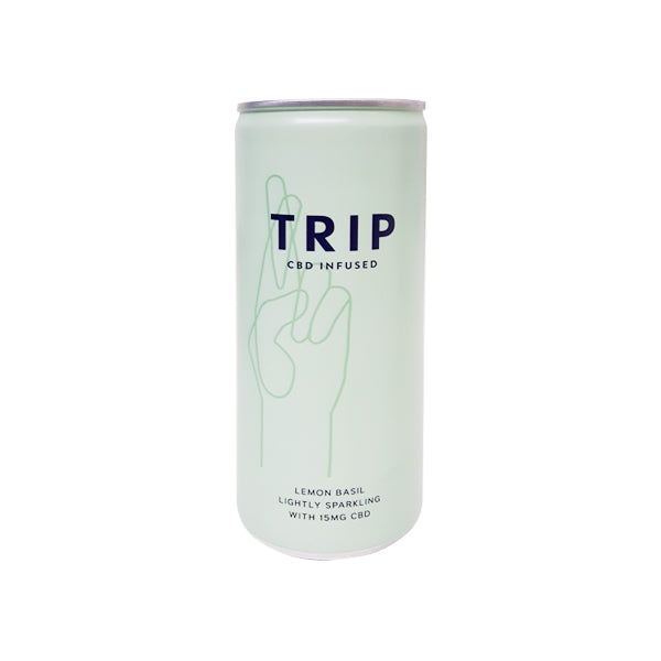 12 x TRIP 15mg CBD Infused Lemon & Basil Drink 250ml