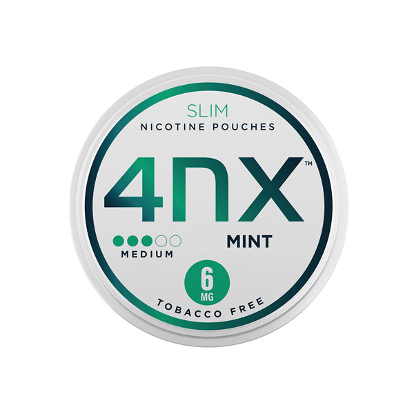 4NX 6mg Mint Slim Nicotine Pouches 20 Pouches