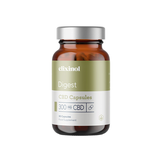 Elixinol 300mg CBD Digest Capsules - Novel Food Application 