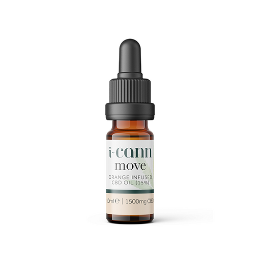 i-Cann Move 15% Orange Infused CBD Oil - 10ml