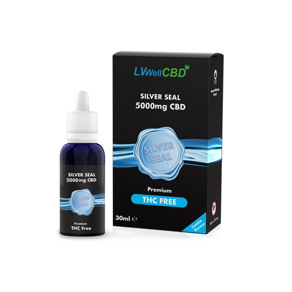 LVWell CBD Silver Seal 5000mg CBD 30ml Hemp Seed Oil